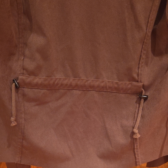 Jules & Leopold Mauve Draped Cardigan - Picture 3 of 7